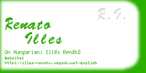 renato illes business card