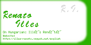 renato illes business card